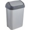 keeeper Poubelle avec Couvercle Basculant, 10 L, Swantje, Argent