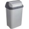 keeeper Poubelle avec Couvercle Coulissant, 25 L, Rasmus, Argent