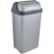 keeeper Poubelle avec Couvercle Coulissant, 50 L, Rasmus, Argent