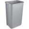 keeeper Poubelle avec Couvercle Coulissant, 50 L, Rasmus, Argent