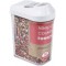 keeeper Pouring Jar, Infinitely Adjustable Dispensing Lid, BPA-Free Plastic, 250 ml, 6.5x4x12 cm, Paola, White