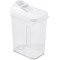 keeeper Pouring Jar, Infinitely Adjustable Dispensing Lid, BPA-Free Plastic, 250 ml, 6.5x4x12 cm, Paola, White