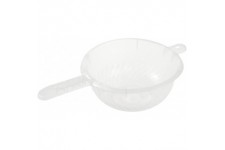 keeeper Passoire avec Manche, Plastique sans BPA, Ø 24 x 11 cm, Fabio, Transparent