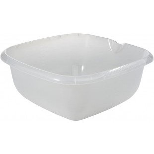 keeeper Universal Bowl with Spout, Square, 13 Litre, 38 x 38 cm, Bjork, Transparent