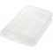 keeeper egouttoir a Vaisselle avec Bac d'egouttement, Plastique sans BPA, 39,5 x 29,5 x 8 cm, Pierre, Transparent