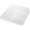 keeeper egouttoir a Vaisselle avec Bac d'egouttement, Plastique sans BPA, 39,5 x 39,5 x 8 cm, Pierre, Transparent