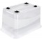 keeeper Crystalbox with Caster Wheels and Lid, Sliding Closure, 59.5x39.5x35 cm, 52 Litre, Konrad, Transparent