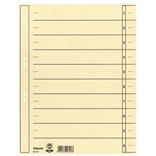 Esselte Leitz Intercalaires, A4, carton, chamois