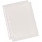 Esselte Quality, Pochettes Plastique Perforees A4, Matiere Lisse Transparente, Ouverture sur le haut, Polypropylene 55 Microns, 