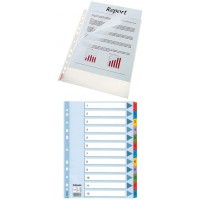 Esselte Quality, Pochettes Plastique Perforees A4, Matiere Grainee Mate Transparente, Ouverture sur le Haut et a  Gauche, Polypr