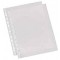 Esselte Quality, Pochettes Plastique Perforees A4, Matiere Lisse Transparente, Ouverture sur le haut, Polypropylene 55 Microns, 