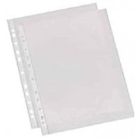 Esselte Quality, Pochettes Plastique Perforees A4, Matiere Lisse Transparente, Ouverture sur le haut, Polypropylene 55 Microns, 