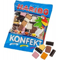 Haribo Konfekt (Friandises), Bonbons, Bonbons Gelifies, Bonbons Fruites, en Sachet, Paquet, 200 g