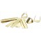 289 - Fermeture klipse or, env. 3 cm, 25 pieces