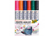 580 - Textile, Peintre, 6 Crayons Couleurs Assorties