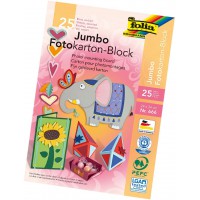 FOLIA Le bloc de carton photo Jumbo, multicolore