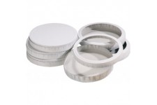 995 - Boites a  Fromage, diametre, 15,3 cm, 10 Paires, Blanc