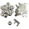 997 - Bougie Douilles Pas enroule, 25 pieces, Argent