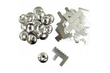 997 - Bougie Douilles Pas enroule, 25 pieces, Argent