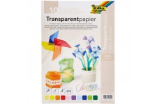 Max Bringmann KG 35360 Papier Calque Folia A4 115g/m2 Pochette Lot de 10 Transparent