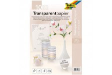 MAX BRINGMANN KG 35359 Papier Calque Folia A4 115g/m2 Pochette Lot de 10 Transparent