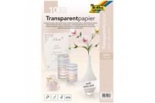 MAX BRINGMANN KG 35359 Papier Calque Folia A4 115g/m2 Pochette Lot de 10 Transparent