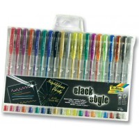 tec noir style de 20 stylos a encre, 10 x 10 x glitter &)