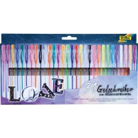Folia - Stylo Gel de couleur assortie - Pochette De 30