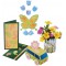 Folia 10149 - Design Bloc de Papier Fleurs 30,5 x 30,5 cm, 12 Feuilles Assorties