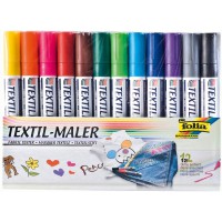 Crayons de couleur pour textile