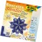 Bascetta - Kit de bricolage etoile 'bleu/argent', 15x15cm - lot de 32 feuilles - diametre etoile 20cm