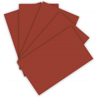 - Lot de 50 Feuilles de Papier a  Dessin Marron Rouge-Format A3-130 g/m² -pour de Nombreux travaux manuels, 10263397