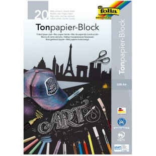 MAX BRINGMANN KG - 197 - Papier Dessin A4 140g/m Bloc de 20 feuilles Noir