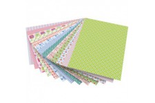 Folia 46909 - Motif Carton, Romantique, 13 Coloris Assortis 50 x 70 cm