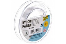 Filament en Nylon sur Bobine - Fil Transparent, a Peine Visible - Ideal pour Les Mobiles, Les Bijoux, la decoration