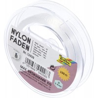 Filament en nylon sur bobine - Fil transparent, a peine visible - Ideal pour les mobiles, les bijoux, la decoration