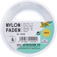 Filament en Nylon sur Bobine - Fil Transparent, a Peine Visible - Ideal pour Les Mobiles, Les Bijoux, la decoration