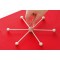 2280 etoile Mobile en Bois a 6 Branches a emboiter avec Crochet en metal pour Suspension Diametre env. 22 cm