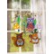 2280 etoile Mobile en Bois a 6 Branches a emboiter avec Crochet en metal pour Suspension Diametre env. 22 cm