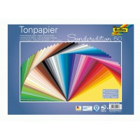 6725/50 99 - Argile Papier, 130 g/m², 25 x 35 cm, 50 Feuilles, Assortis