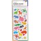 Glorex 6 1223 030 Lot de 5 feuilles d'autocollants pailletes « Fantasia » en plastique Multicolore 29 x 11,5 x 0,2 cm