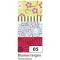 26405 Lot de 4 Rubans Autocollants Washi Tape Motifs Floraux