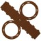 9485/5 - Lanternes Rondes Vierges en Carton ondule, Lot de 5 pieces, Marron Chocolat, a  emboiter sans Colle, ideales pour creer