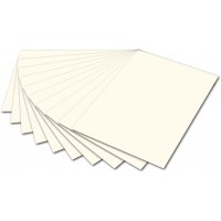 - Lot de 10 Feuilles 50 x 70 cm Carton Photo (x H) 500 x 700 mm, 300 g perle, 615205, Blanc nacre