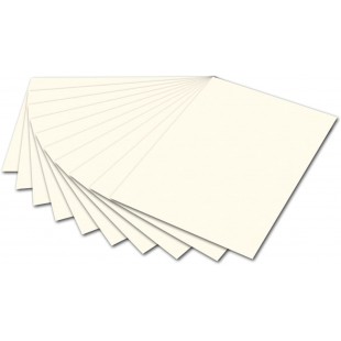 - Lot de 10 Feuilles 50 x 70 cm Carton Photo (x H) 500 x 700 mm, 300 g perle, 615205, Blanc nacre