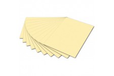 6111 Lot de 10 Feuilles de Papier Photo Jaune Paille 50 x 70 cm