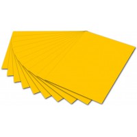 - Lot de 10 Feuilles Photo 50 x 70 cm Papier cartonne Largeur : 500 mm-Hauteur : 700 mm-300 g/m² -Jaune dore, 615209