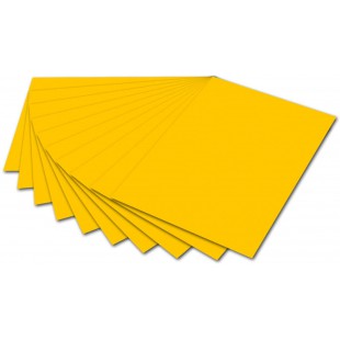 - Lot de 10 Feuilles Photo 50 x 70 cm Papier cartonne Largeur : 500 mm-Hauteur : 700 mm-300 g/m² -Jaune dore, 615209