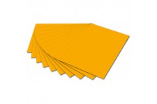 - Lot de 10 Feuilles Photo 50 x 70 cm Papier cartonne Largeur : 500 mm-Hauteur : 700 mm-300 g/m² -Jaune fonce, 615210