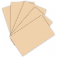 6310 - Lot de 50 feuilles de papier a  dessin couleur chamois, format A3, 130 g/m², comme base pour de nombreux travaux manuels